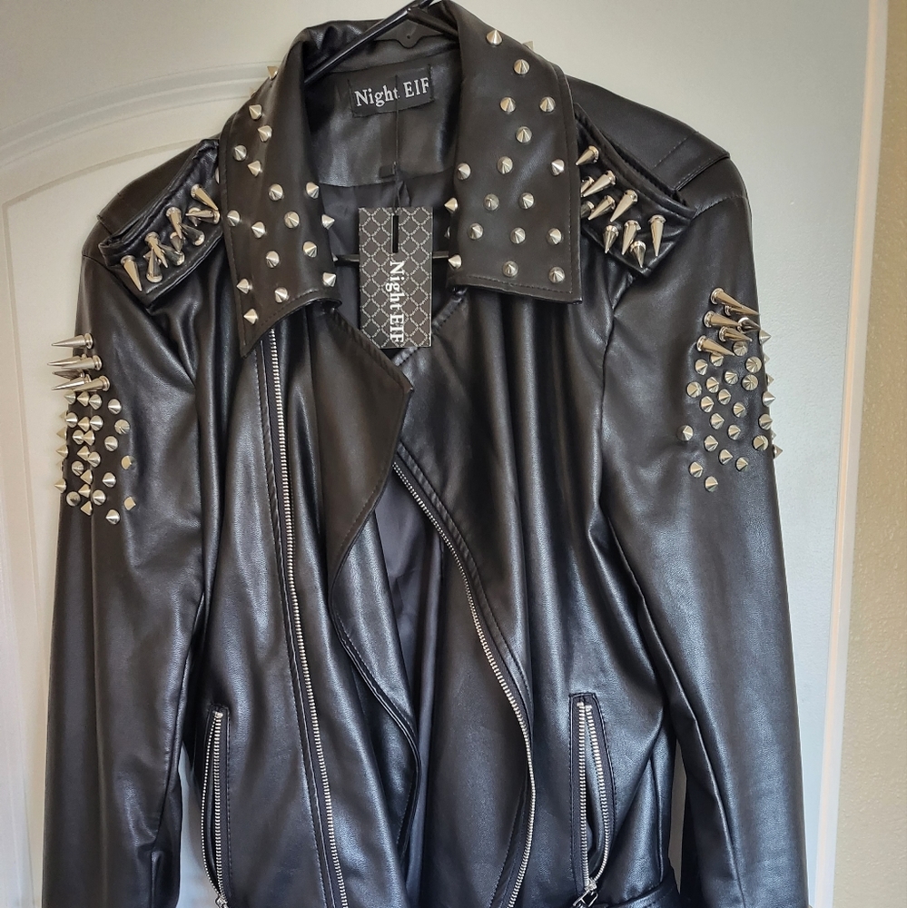 FAUX LEATHER JACKET